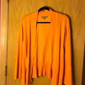Jessica London orange cardigan size 30/32